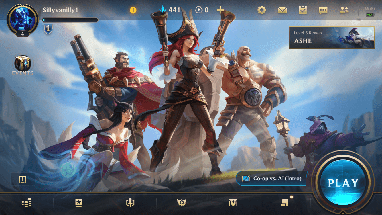 wild rift user interface