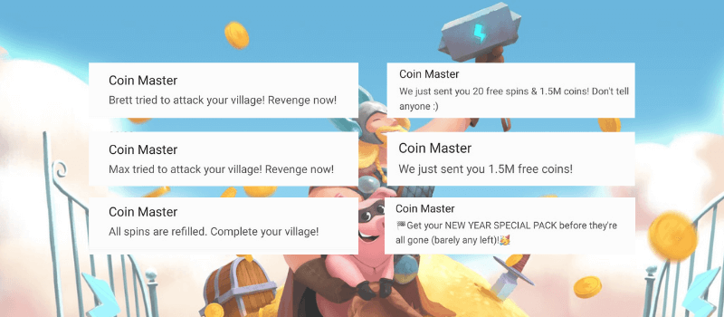 coin master push notifications