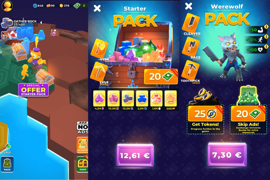 my little universe in-app purchases