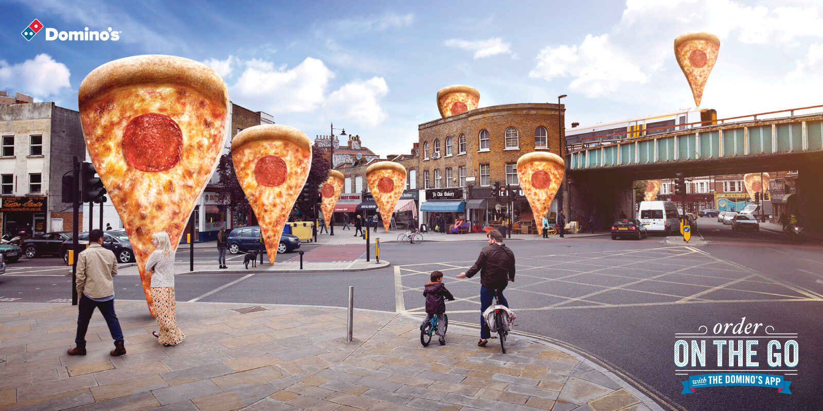 dominos app guerilla marketing campaign
