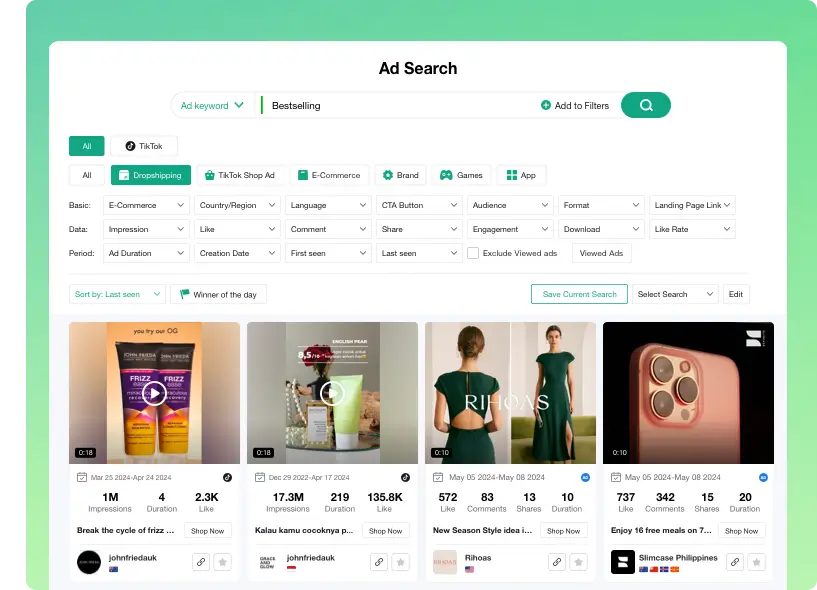 PiPiADS ad spy tools