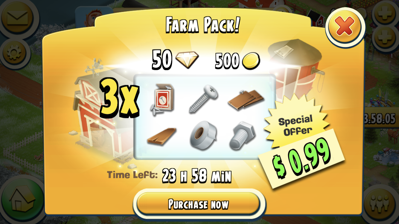 farm pack iap offer