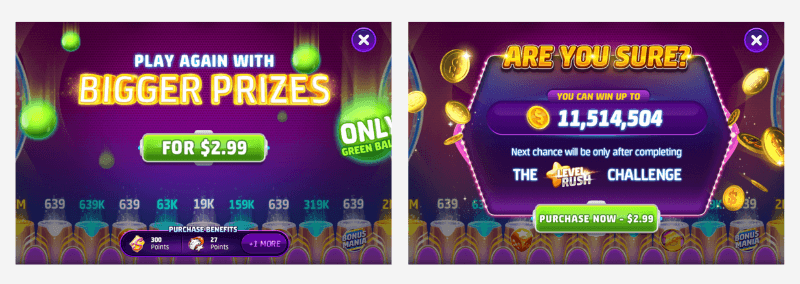 ballinko IAP slotomania monetization