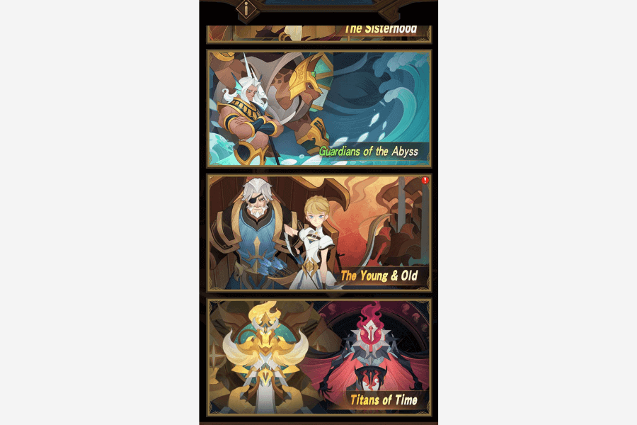 afk arena collection systems unions