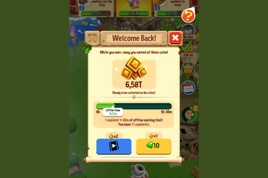 temple run idle explorers rewarded video ads