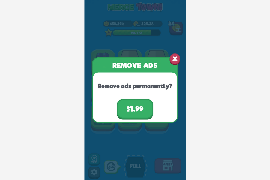 remove ads subscription mobile game monetization