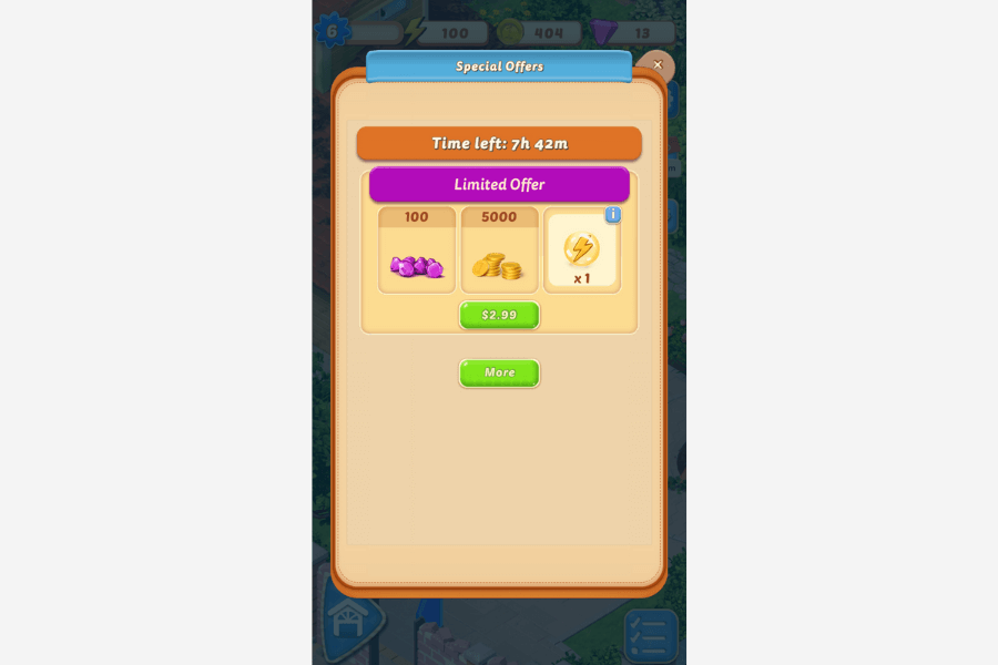 merge mansion monetization IAP offer 2