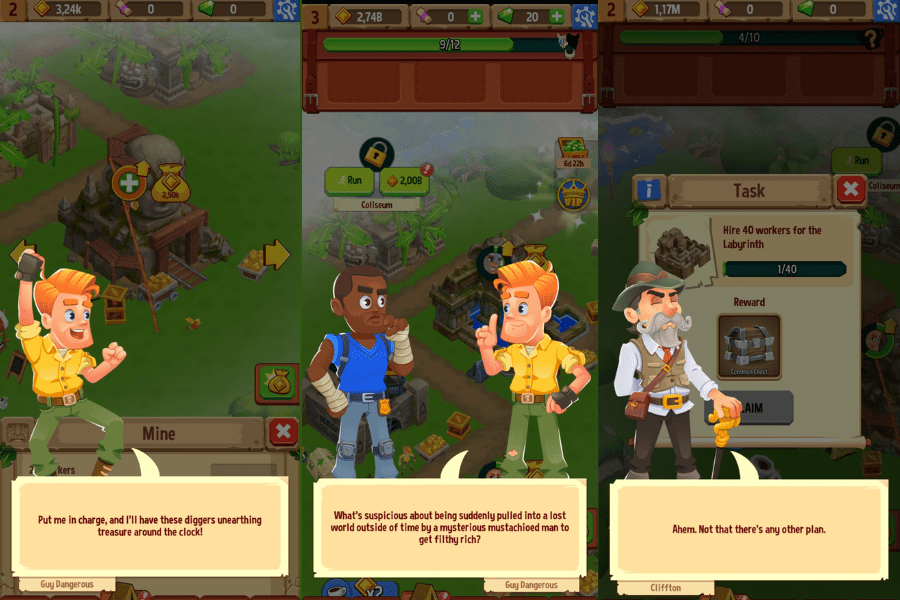 temple run idle explorers storyline