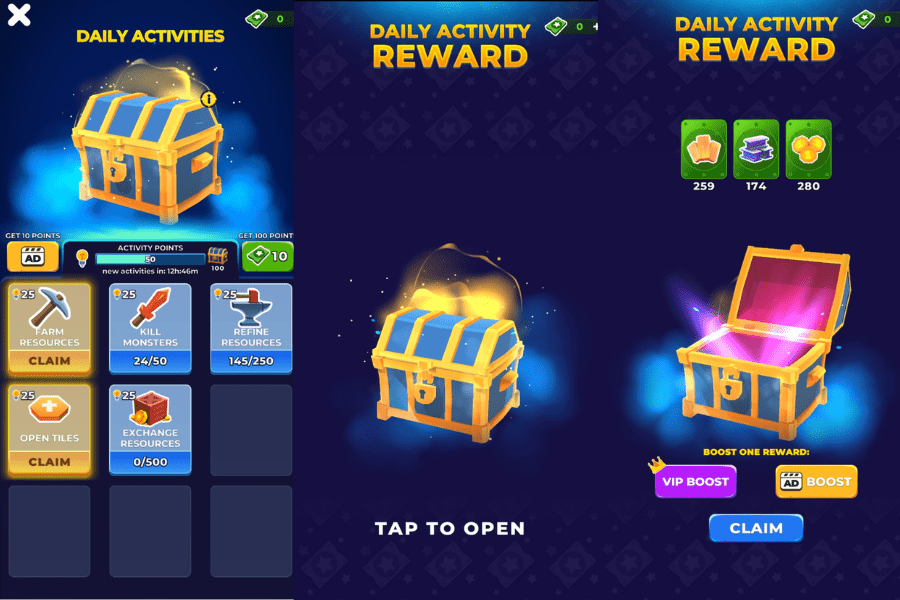 my little universe daily activities