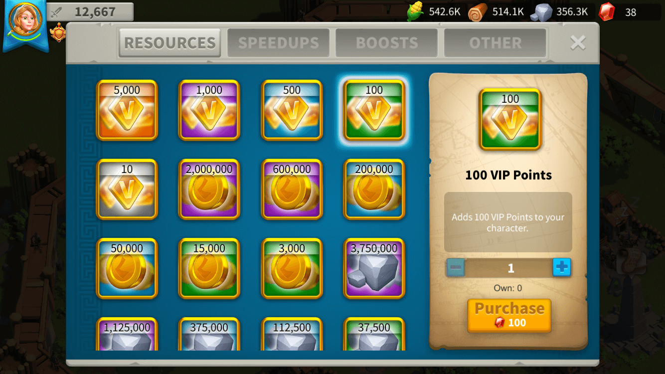 rise of kingdoms shop