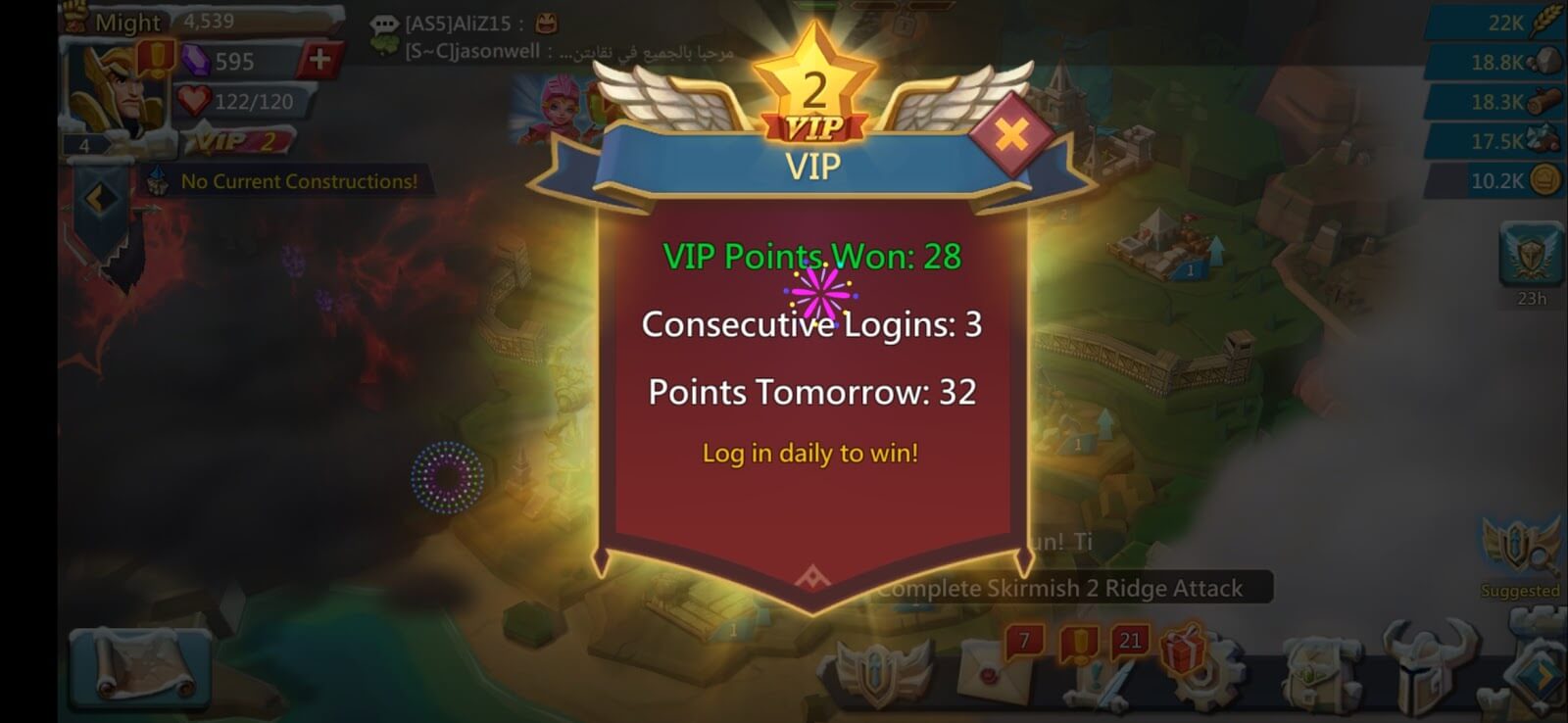 lords mobile vip system