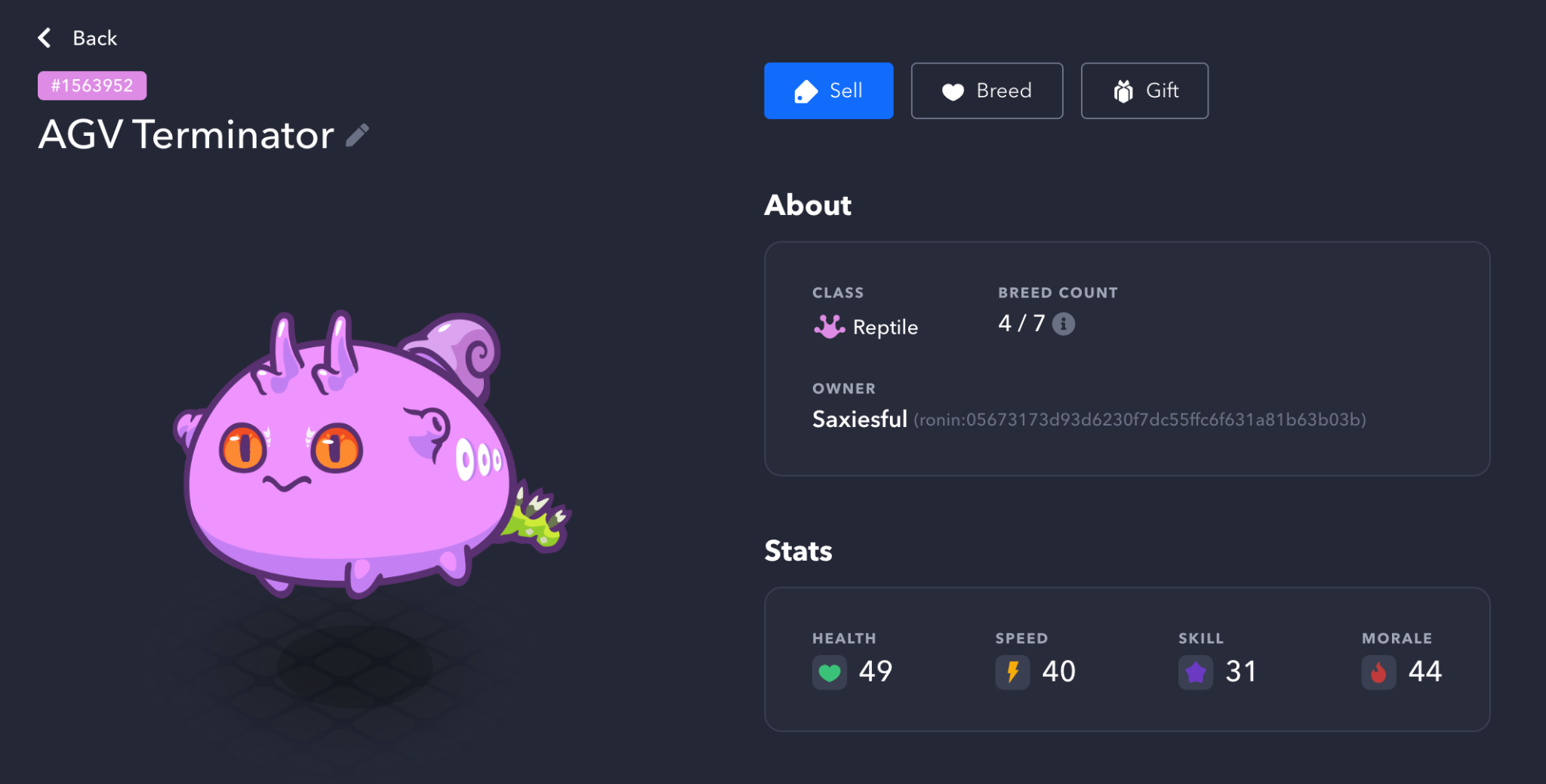 axie infinity marketplace