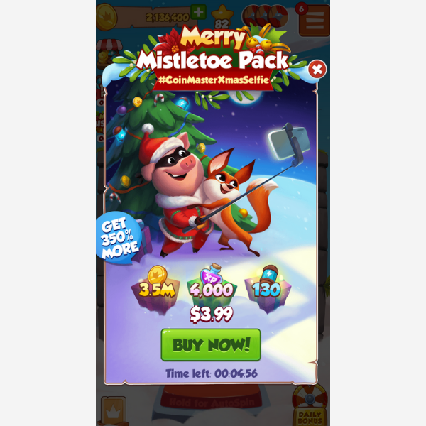 merry mistletoe iap coin master monetization