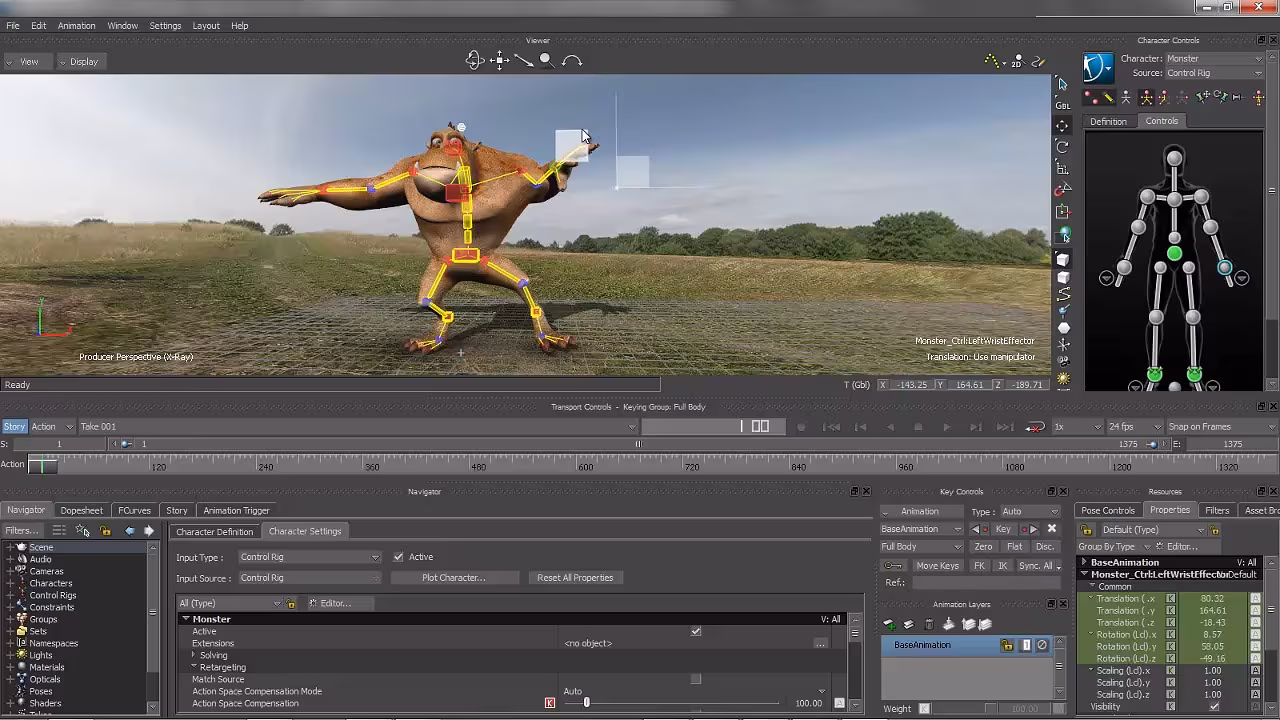 Autodesk MotionBuilder game development tools