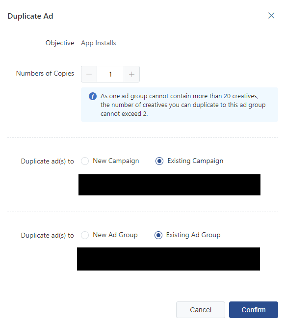 TikTok-Duplicate-Ad-Existing-Campaign