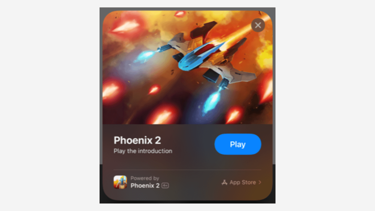 app clips mobile games