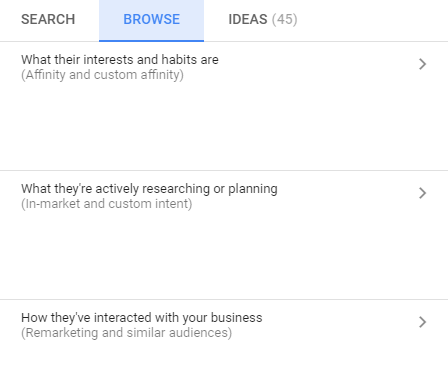 choosing type audience