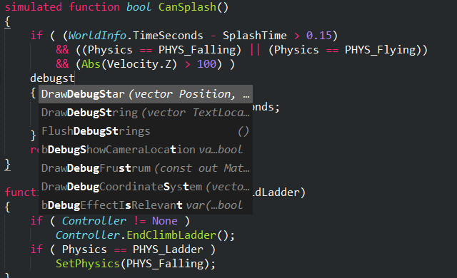 unrealscript best programming language for game development