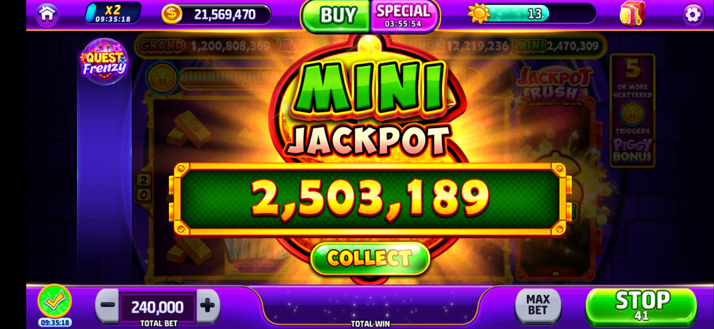 progressive jackpot