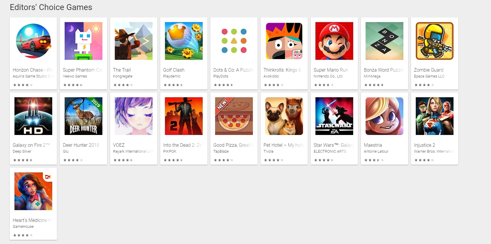 get your game featured on google play editors choice list