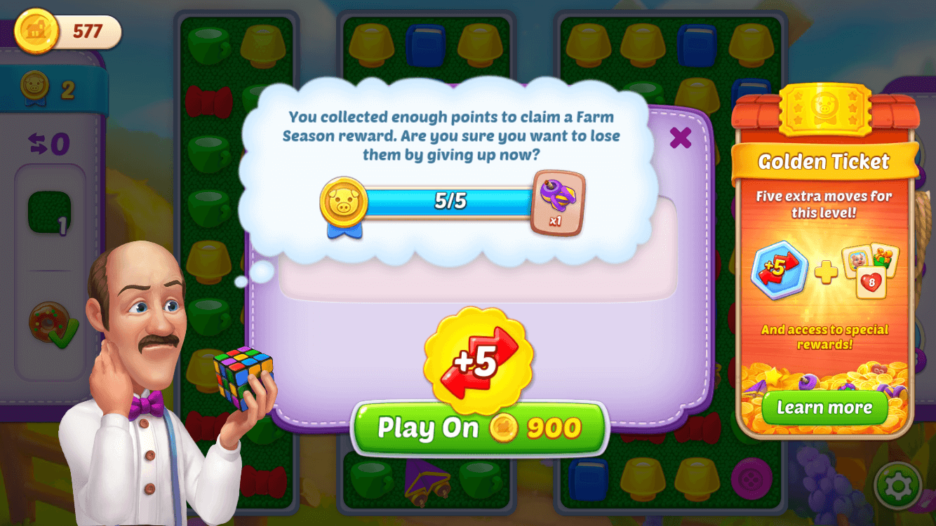 golden ticket reminder