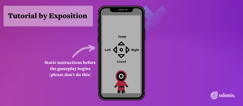 mobile game tutorial type tutorial by exposition